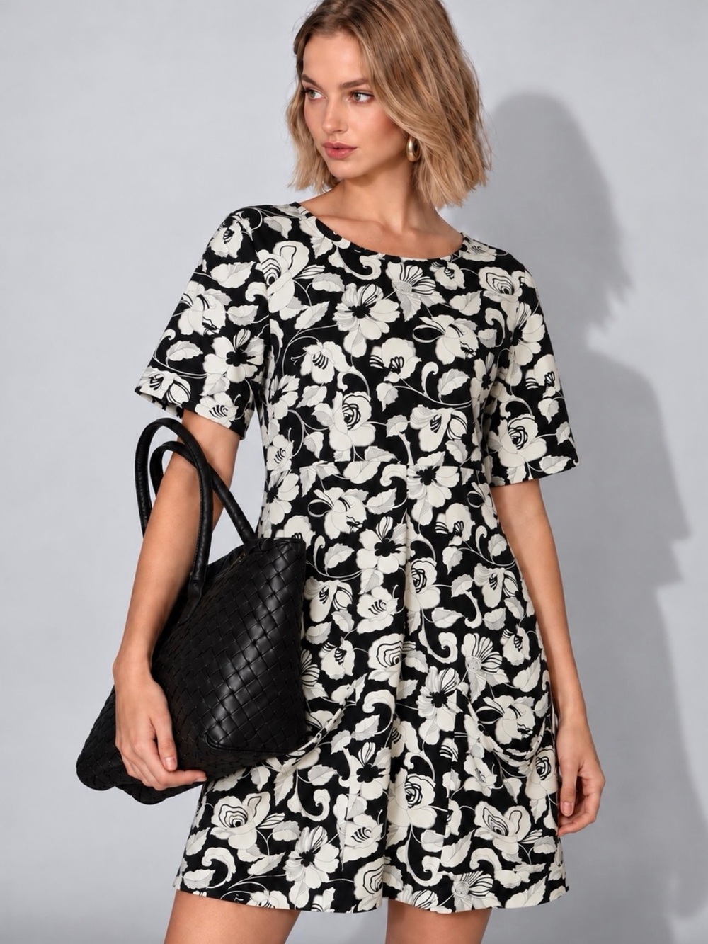 Anthropologie MAEVE Zora Floral Fit & Flare Mini Dress Size 6